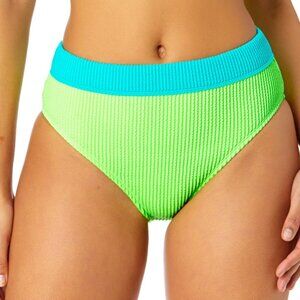 Salt + Cove Juniors' Colorblocked Ribbed High-Waist Bikini Bottom